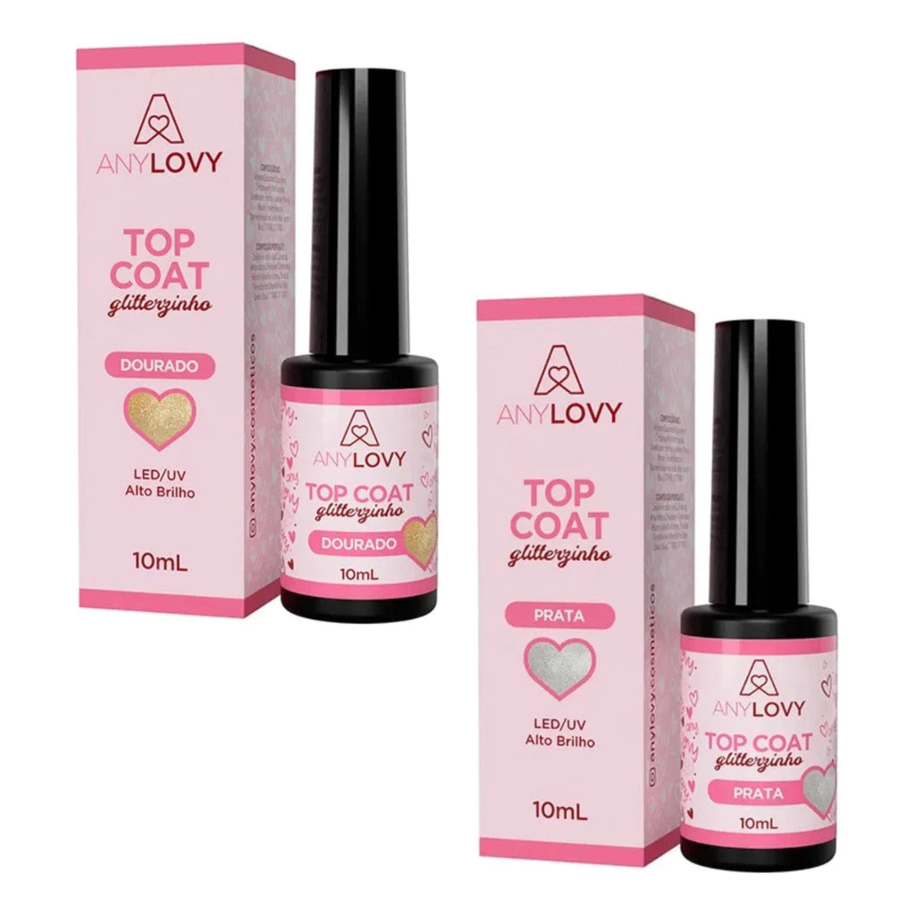 Kit com 3 Top Coat Anylovy