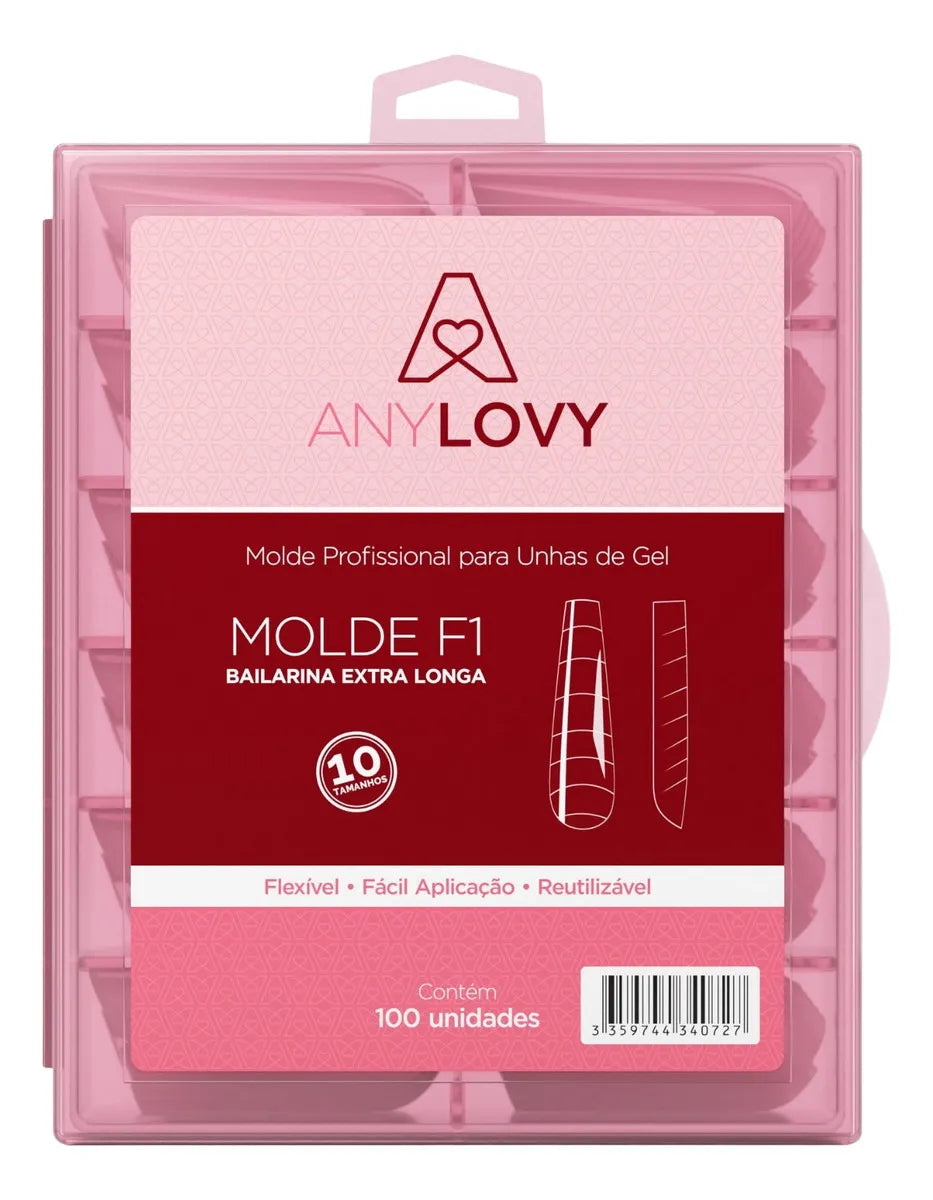 Molde F1 Rosa Bailarina Extra Longa Anylovy