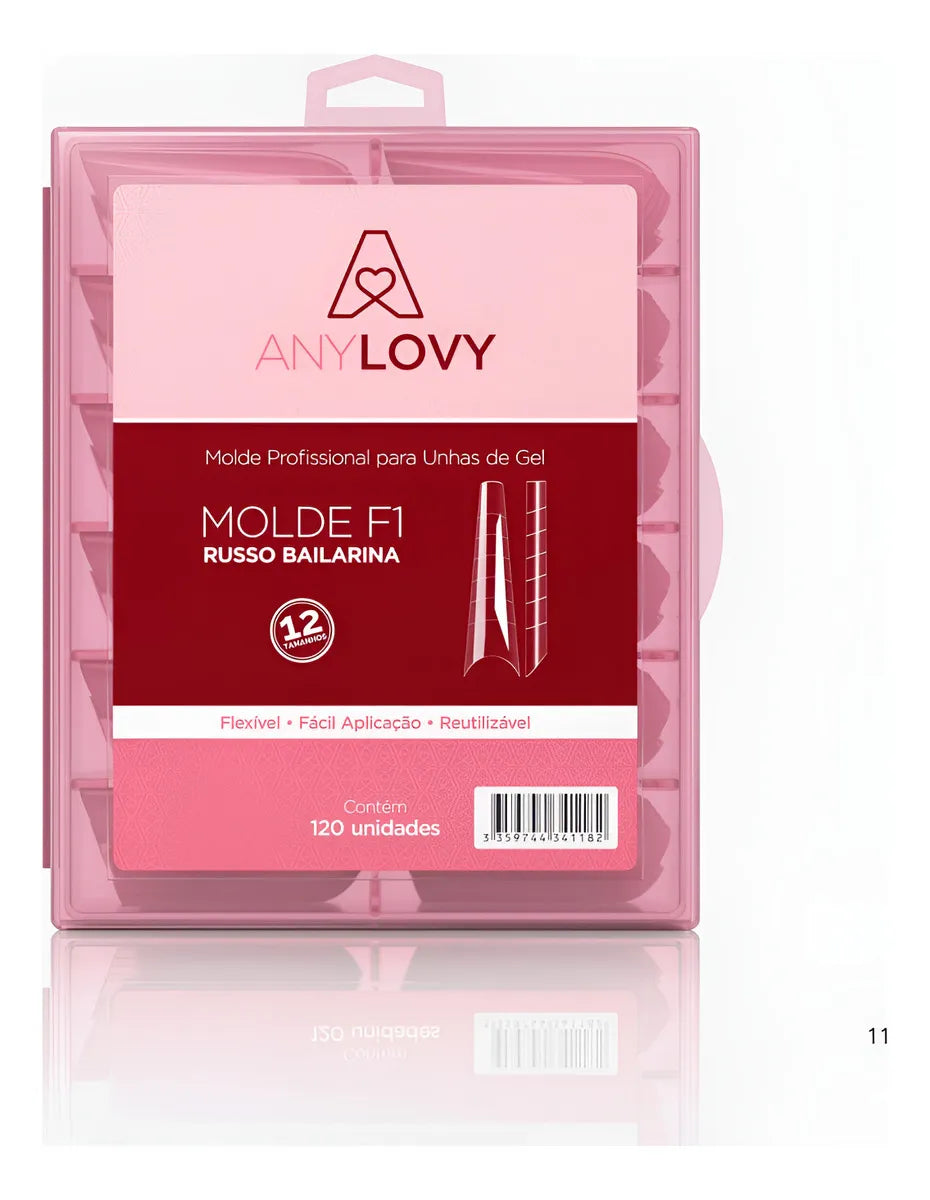 Molde F1 Russo Bailarina Rosa Anylovy 120 Unidades