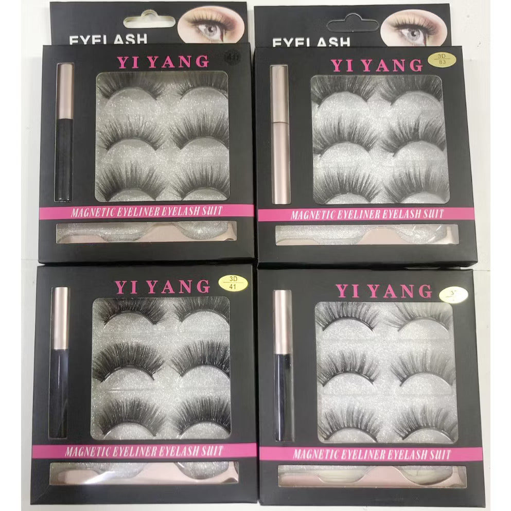 Cílios Magnéticos com Delineador à prova d' água