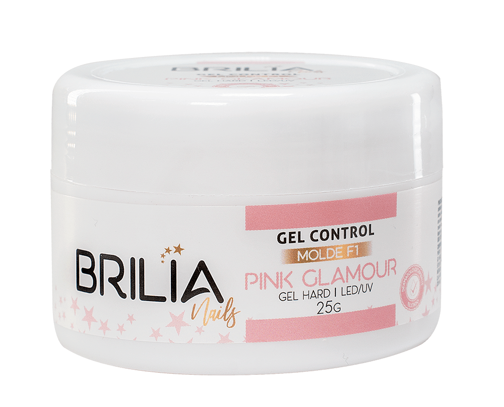 GEL CONTROL PINK GLAMOUR MOLDE F1 25G BRILIA NAILS