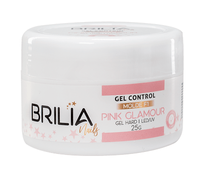 GEL CONTROL PINK GLAMOUR MOLDE F1 25G BRILIA NAILS