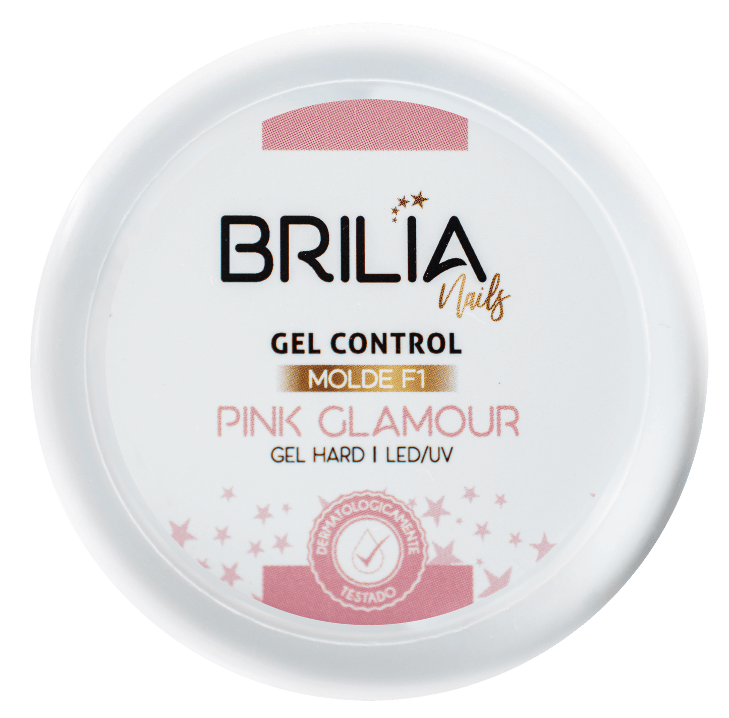GEL CONTROL PINK GLAMOUR MOLDE F1 25G BRILIA NAILS