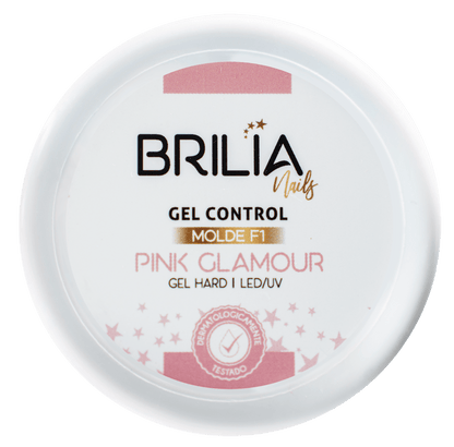 GEL CONTROL PINK GLAMOUR MOLDE F1 25G BRILIA NAILS