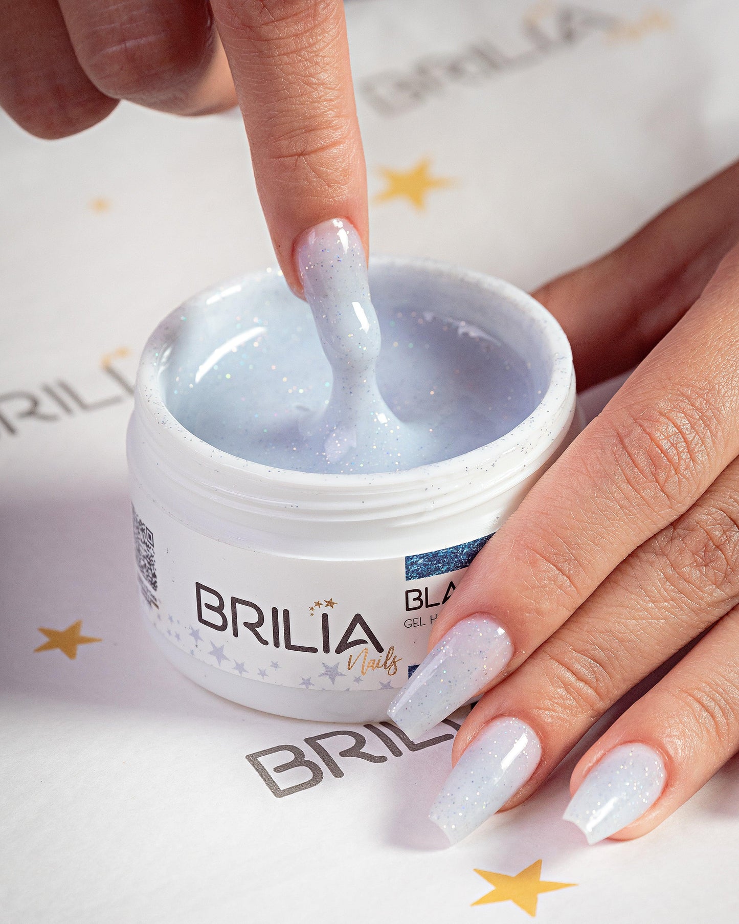 GEL BLANC SHINE AUTONIVELANTE 25G BRILIA NAILS