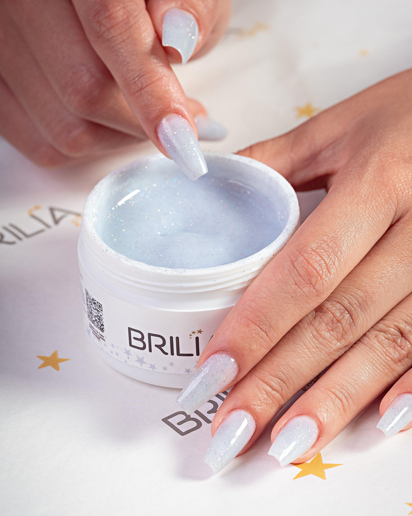 GEL BLANC SHINE AUTONIVELANTE 25G BRILIA NAILS