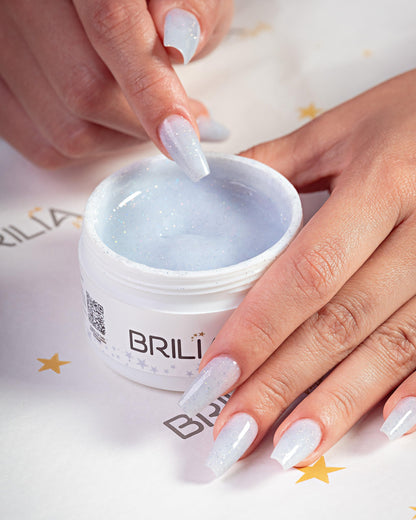 GEL BLANC SHINE AUTONIVELANTE 25G BRILIA NAILS