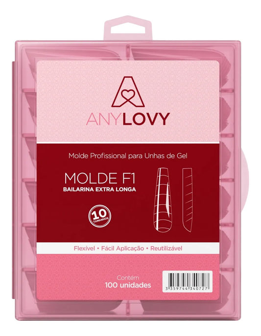 Molde F1 Rosa Bailarina Extra Longa Anylovy