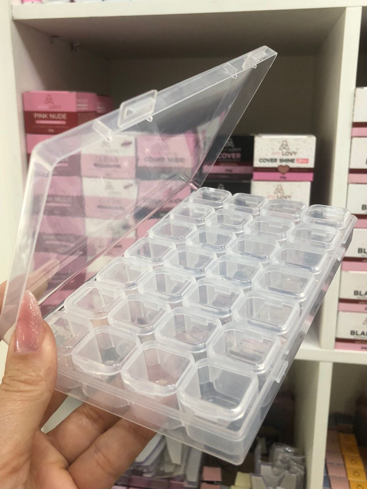 PORTA GLITTER - ORGANIZADOR - TRANSPARENTE