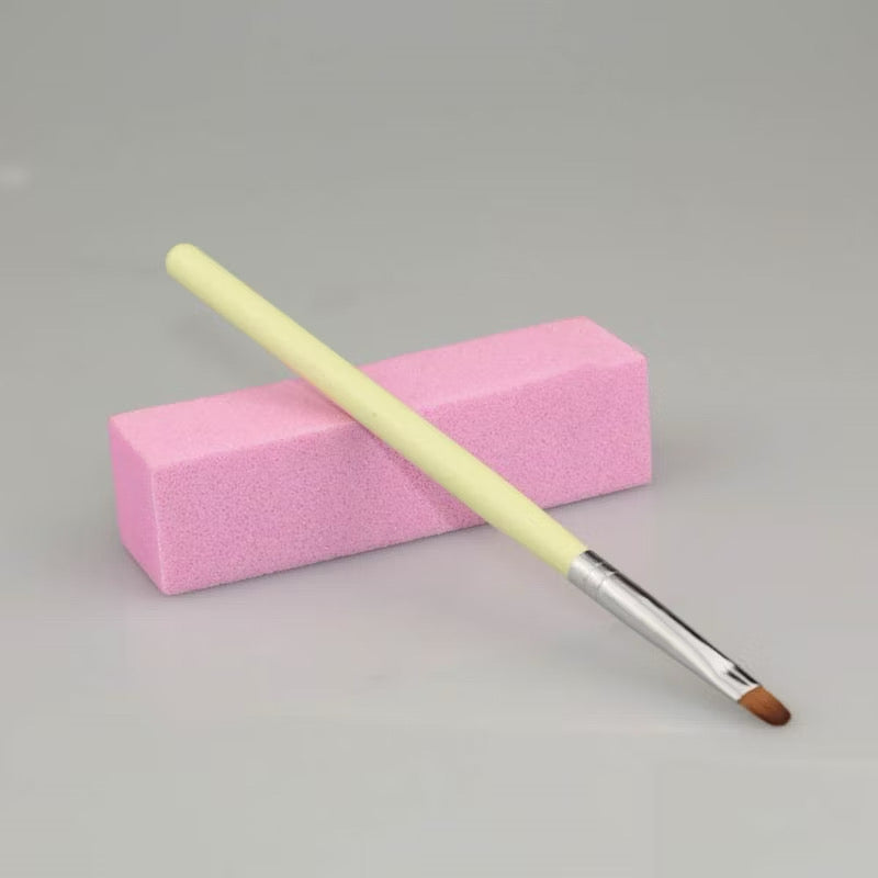 Pincel N° 6 Lingua De Gato Para Unhas De Gel