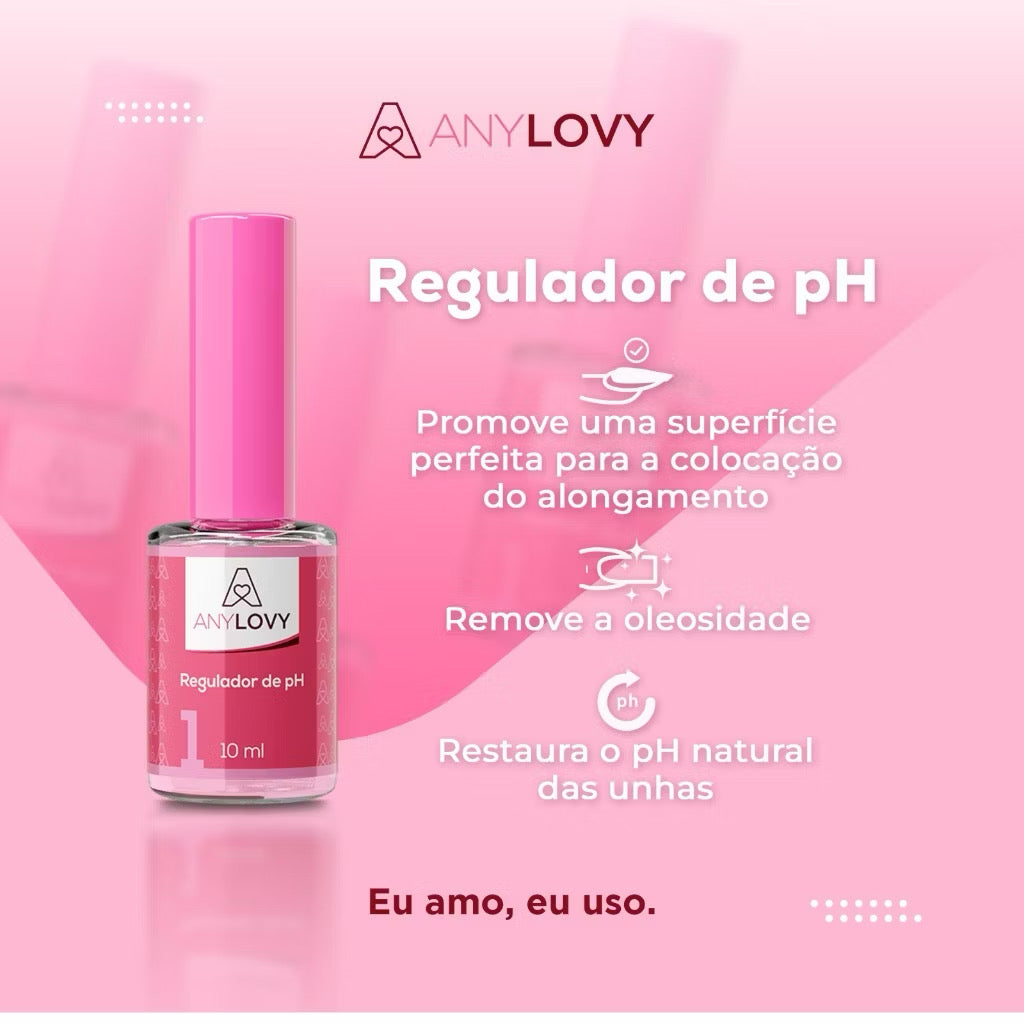 Kit Preparadores - Gel Capa Base Regulador De Ph Primer Com Ácido Any Lovy