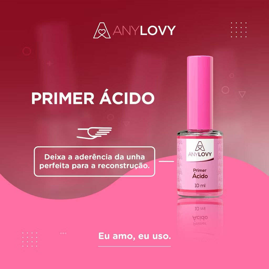 Kit Preparadores - Gel Capa Base Regulador De Ph Primer Com Ácido Any Lovy