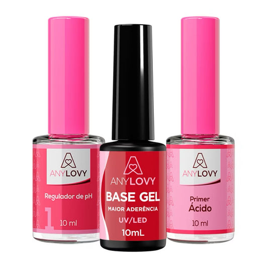 Kit Preparadores - Gel Capa Base Regulador De Ph Primer Com Ácido Any Lovy