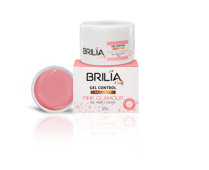 GEL CONTROL PINK GLAMOUR MOLDE F1 25G BRILIA NAILS