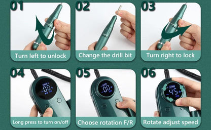 Motor de Lixamento Importado 45K RPM