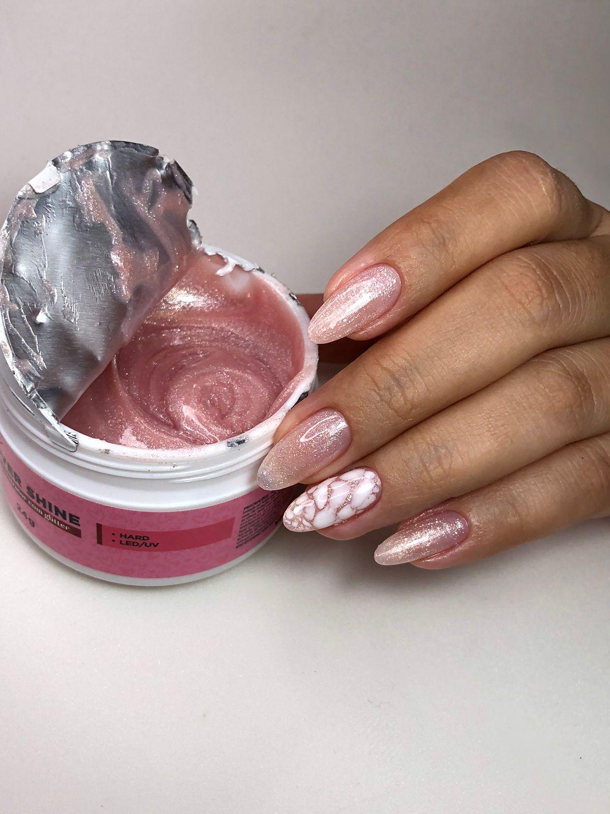 Gel Cover Shine (com brilhinho)