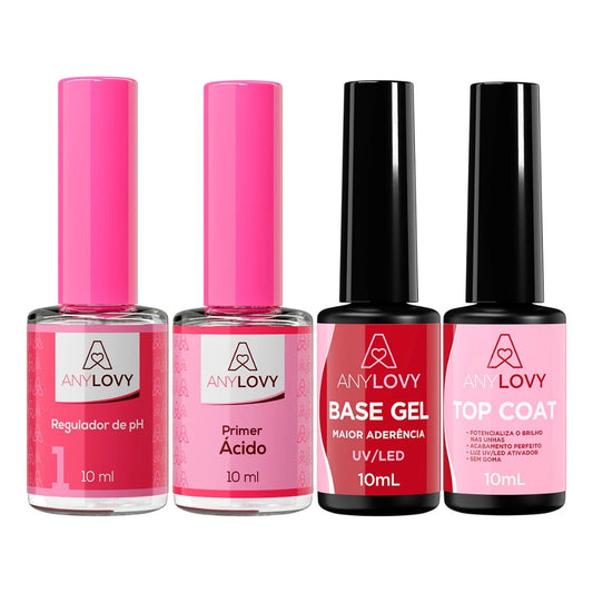Kit Preparadores + 3 Top Coat Any Lovy